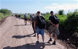 JTF-Bravo troops hike in food to local village