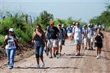 JTF-Bravo troops hike in food to local village