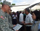 JTF-B receives award for helping Honduras reach milestone