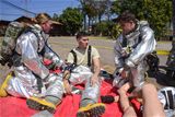 Firefighters take on HAZMAT training