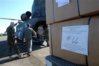 Civil Military Operations delivers wheelchairs