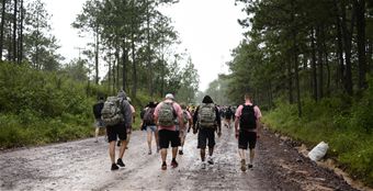 With the strength of their backs, Joint Task Force-Bravo delivers goods to Hondurans in need