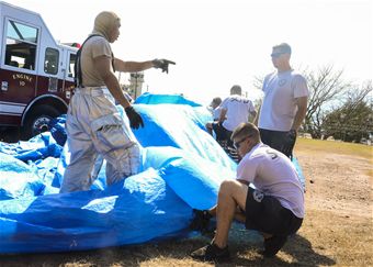 Firefighters take on HAZMAT training